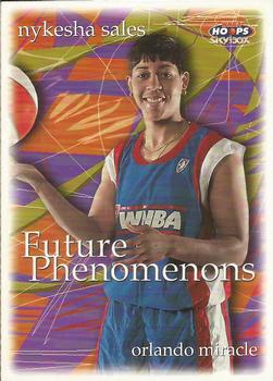 1999 Hoops WNBA #107 Nykesha Sales Front