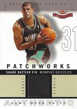 2003-04 Fleer Patchworks - Jerseys #PW-SB Shane Battier Front