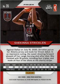 2021 Panini Prizm WNBA - Prizms Ice #35 Shekinna Stricklen Back