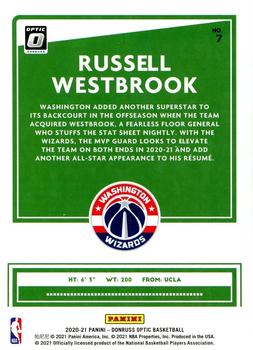 2020-21 Donruss Optic - All-Stars #7 Russell Westbrook Back