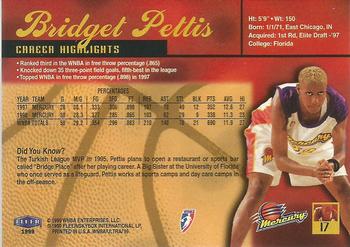 1999 Ultra WNBA #17 Bridget Pettis Back