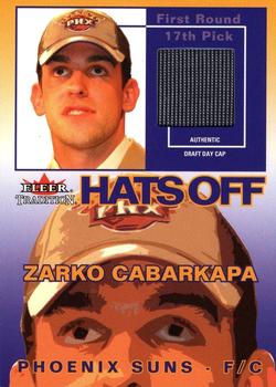2003-04 Fleer Tradition - Rookie Hats Off #RHO-ZC Zarko Cabarkapa Front