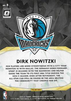 2020-21 Donruss Optic - Winner Stays #8 Dirk Nowitzki Back