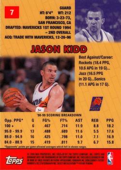 1999-00 Bowman's Best #7 Jason Kidd Back