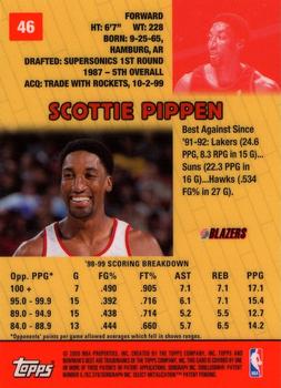 1999-00 Bowman's Best #46 Scottie Pippen Back