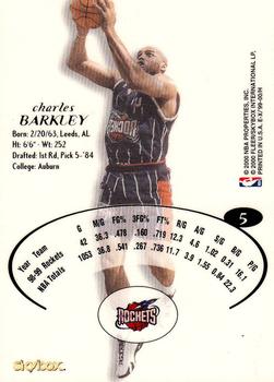 1999-00 E-X #5 Charles Barkley Back