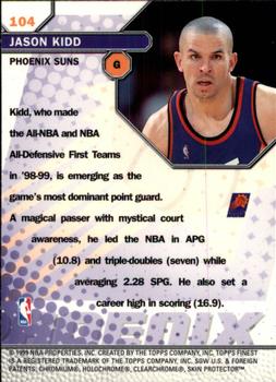 1999-00 Finest #104 Jason Kidd Back