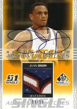 2003-04 SP Game Used - Authentic Patches Autographs #JD-AP Juan Dixon Front