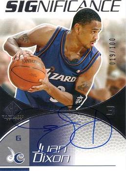 2003-04 SP Game Used - SIGnificance #JD Juan Dixon Front