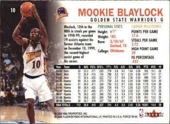 1999-00 Fleer Force #10 Mookie Blaylock Back