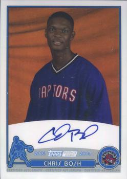 2003-04 Topps - Rookie Photo Shoot Autographs #TA-CB Chris Bosh Front