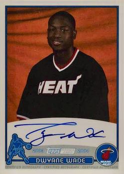 2003-04 Topps - Rookie Photo Shoot Autographs #TA-DWA Dwyane Wade Front