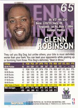 1999-00 Hoops #65 Glenn Robinson Back