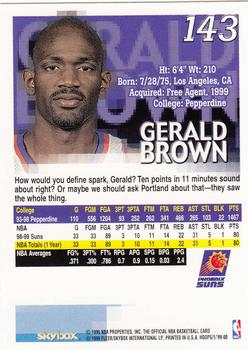 1999-00 Hoops #143 Gerald Brown Back