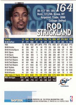 1999-00 Hoops #164 Rod Strickland Back