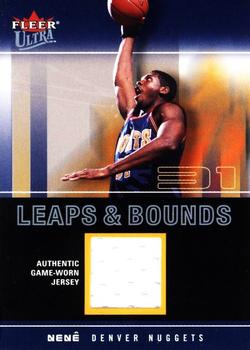2003-04 Ultra - Leaps and Bounds Game Used #LB-N Nene Front