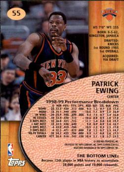 1999-00 Stadium Club #55 Patrick Ewing Back