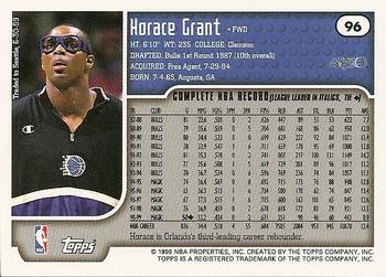 1999-00 Topps #96 Horace Grant Back