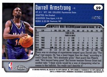 1999-00 Topps Chrome #59 Darrell Armstrong Back