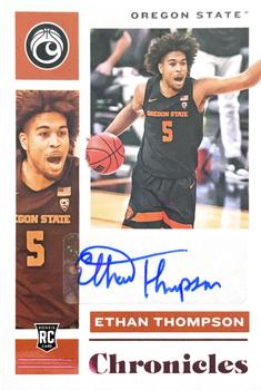 2021 Panini Chronicles Draft Picks - Chronicles Rookie Signatures #CR-ETH Ethan Thompson Front