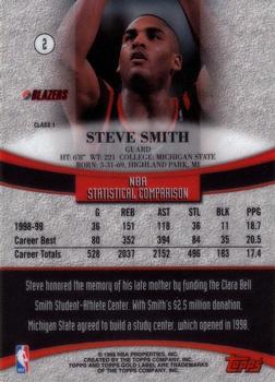 1999-00 Topps Gold Label #2 Steve Smith Back