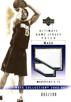 2003-04 Upper Deck Ultimate Collection - Patches #SN-P Steve Nash Front