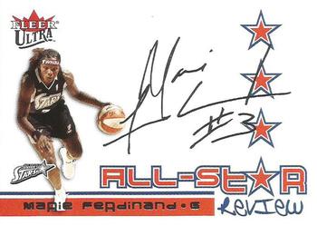 2004 Ultra WNBA - All-Star Review #10 ASR Marie Ferdinand Front
