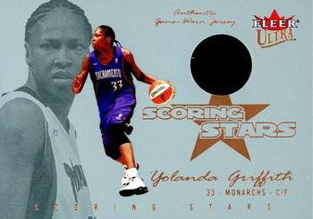 2004 Ultra WNBA - Scoring Stars Jerseys #SS-YG Yolanda Griffith Front