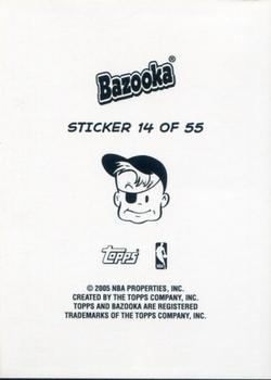 2004-05 Bazooka - 4-on-1 Stickers #14 Dwyane Wade / Kirk Hinrich / Allen Iverson / Gilbert Arenas Back