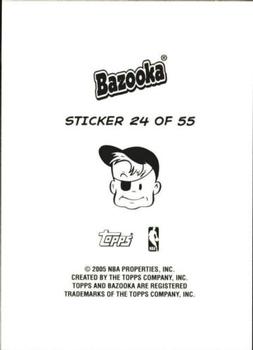 2004-05 Bazooka - 4-on-1 Stickers #24 Chris Bosh / Lamar Odom / Darius Miles / Shawn Marion Back