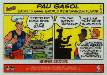 2004-05 Bazooka - Comics #14 Pau Gasol Front