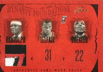 2004-05 Flair - Dynasty Foundations Patches #DF-CD/BW/ML/ZR/ Clyde Drexler / Bill Walton / Maurice Lucas / Zach Randolph / Sebastian Telfair Front