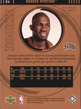 1999-00 Upper Deck Ovation #86 Jumaine Jones Back
