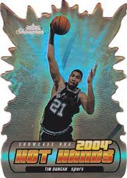 2004-05 Fleer Showcase - Hot Hands Patches #HH-TD Tim Duncan Front