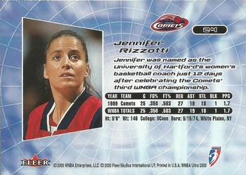 2000 Ultra WNBA #24 Jennifer Rizzotti Back