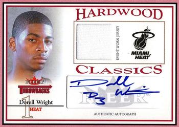 2004-05 Fleer Throwbacks - Hardwood Classics Jerseys Autographs #HCA-DW Dorell Wright Front
