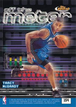 2000-01 Finest #154 Tracy McGrady / Scottie Pippen Back