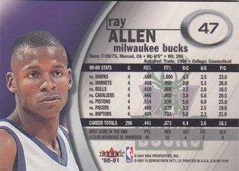 2000-01 E-X #47 Ray Allen Back