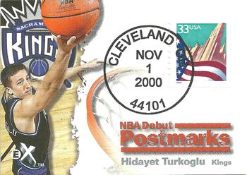 2000-01 E-X - NBA Debut Postmarks #11 PM Hidayet Turkoglu Front