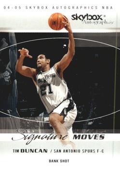 2004-05 SkyBox Autographics - Signature Moves #10 SM Tim Duncan Front