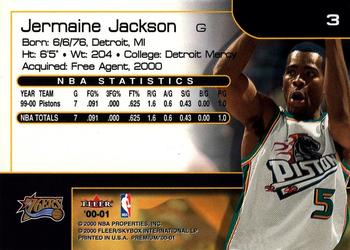 2000-01 Fleer Premium #3 Jermaine Jackson Back
