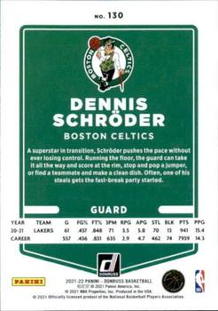 2021-22 Donruss #130 Dennis Schroder Back