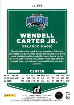 2021-22 Donruss #144 Wendell Carter Jr. Back
