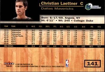 2000-01 Fleer Triple Crown #141 Christian Laettner Back