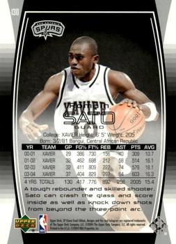 2004-05 SP Game Used - Gold #130 Romain Sato Back