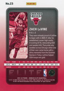 2021-22 Donruss Elite #23 Zach LaVine Back