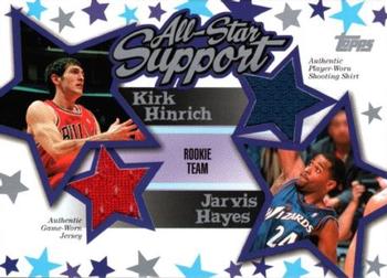2004-05 Topps - All-Star Support Relics #ASR-HH Kirk Hinrich / Jarvis Hayes Front