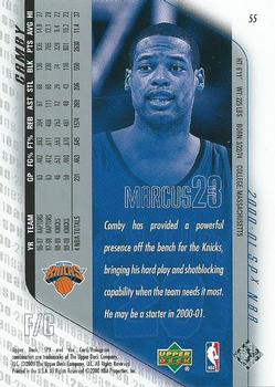 2000-01 SPx #55 Marcus Camby Back