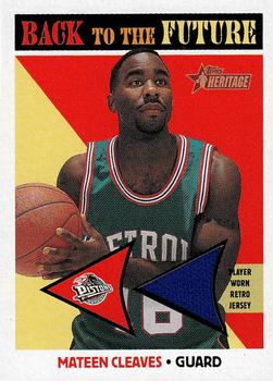 2000-01 Topps Heritage - Back to the Future Jersey Relics #BF3 Mateen Cleaves Front