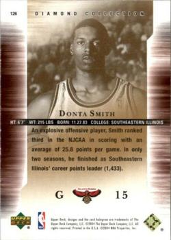 2004-05 Upper Deck All-Star Lineup - Gold #126 Donta Smith Back